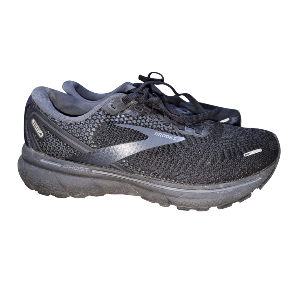 Brooks Ghost 14 Athletic Shoes - Black, Womens Size 7.5